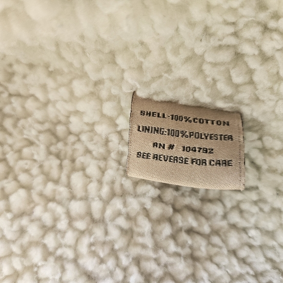 Denim jacket with synthetic sheets lining inside- men's large - Picture 7 of 7